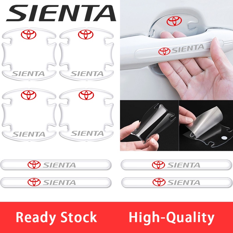Miếng Dán Bảo Vệ Tay Nắm Cửa Trong Suốt Chống Trầy Xước Cho Xe Hơi Toyota Sienta