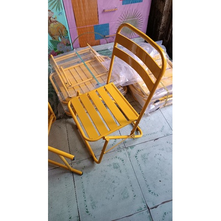 Ghế xếp cafe sắt mẫu mới nhất