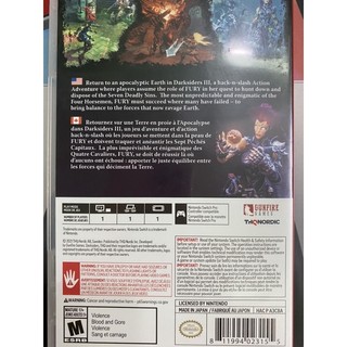 Game Nintendo Switch 2ND:  Darksiders 3