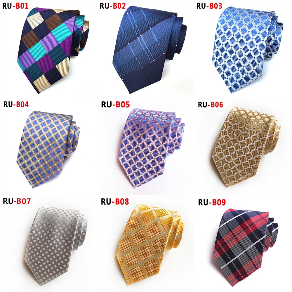 Cà vạt EFAN thời trang rộng 8cm phong cách công sở cho nam tùy chọn họa tiết