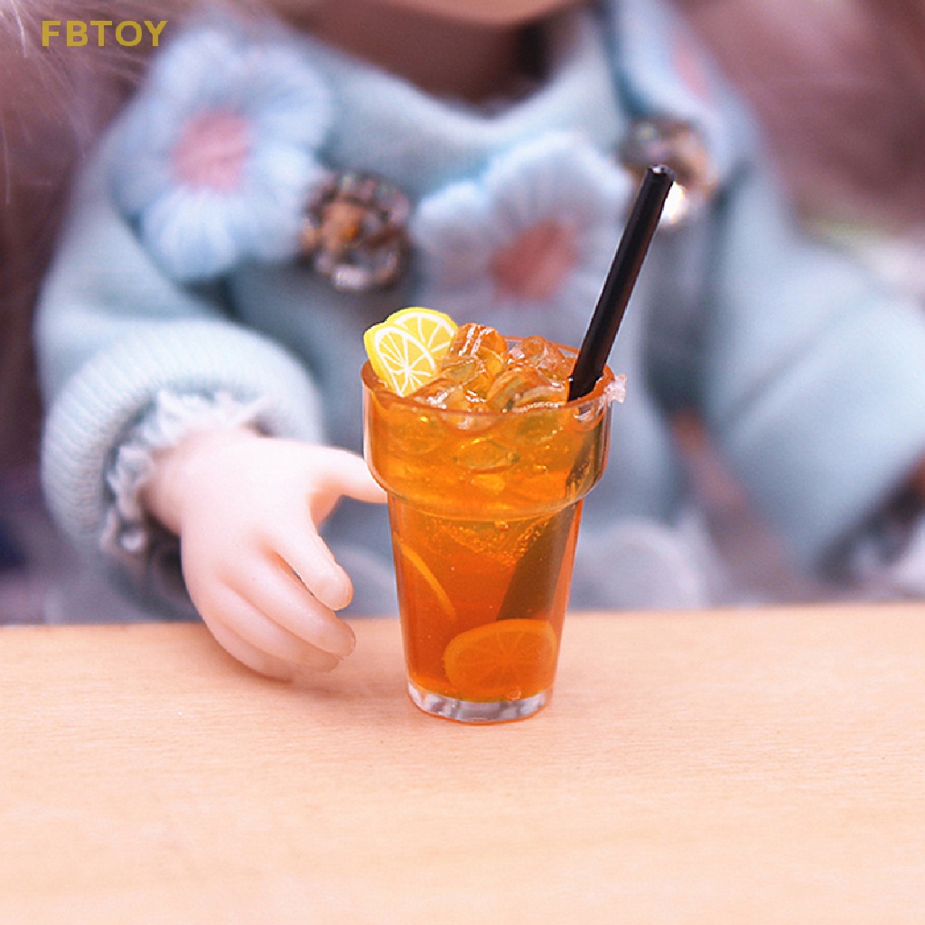 1 Ly Uống Nước Chanh Trang Trí Nhà Búp Bê Tỉ Lệ 1: 12