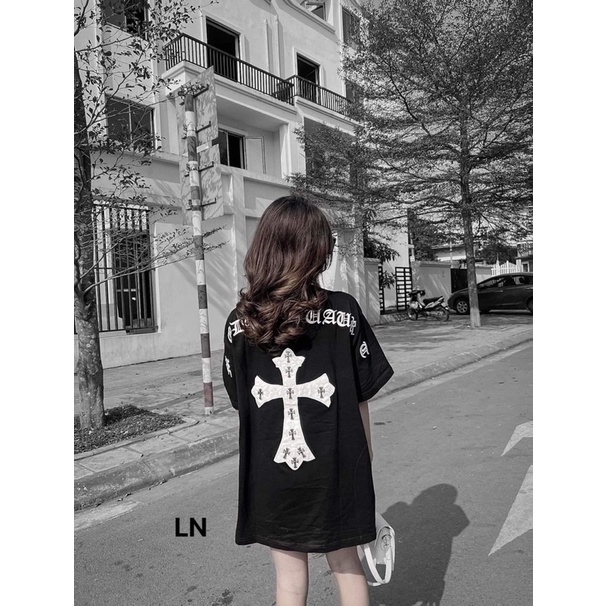 Áo phông chữ thập hai mặt LN12