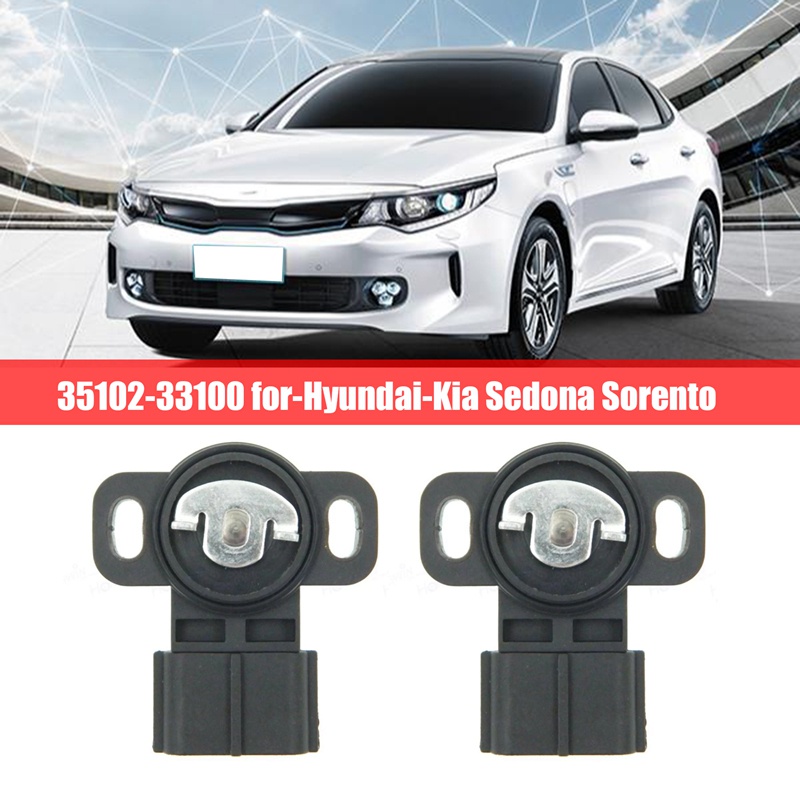 Cảm biến vị trí bướm ga 2 cái 35102-33100 For-Hyundai-Kia Sedona Sorento