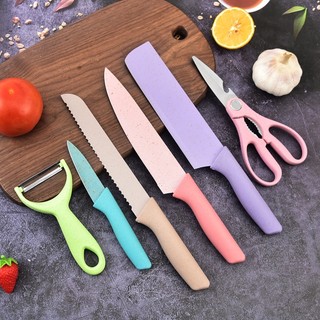 Bộ dao lúa mạch 6 món kháng khuẩn tiện dụng
