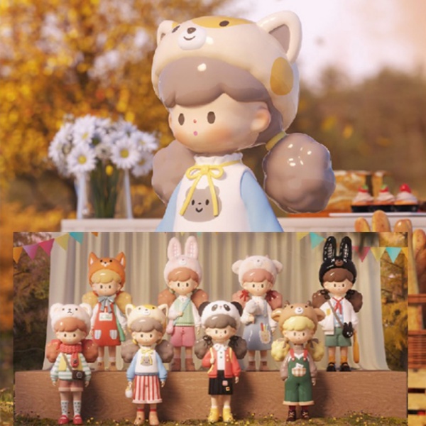 ★Hgtoys★   F. Un molinta Animal Party Series Blind Box Doll Tide Play Trang trí Quà tặng
