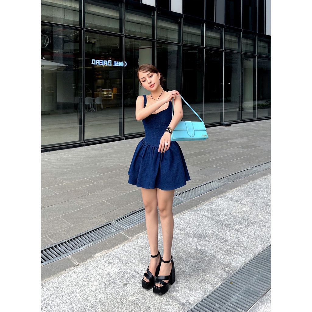 ĐẦM 2 DÂY JEAN - QA03529