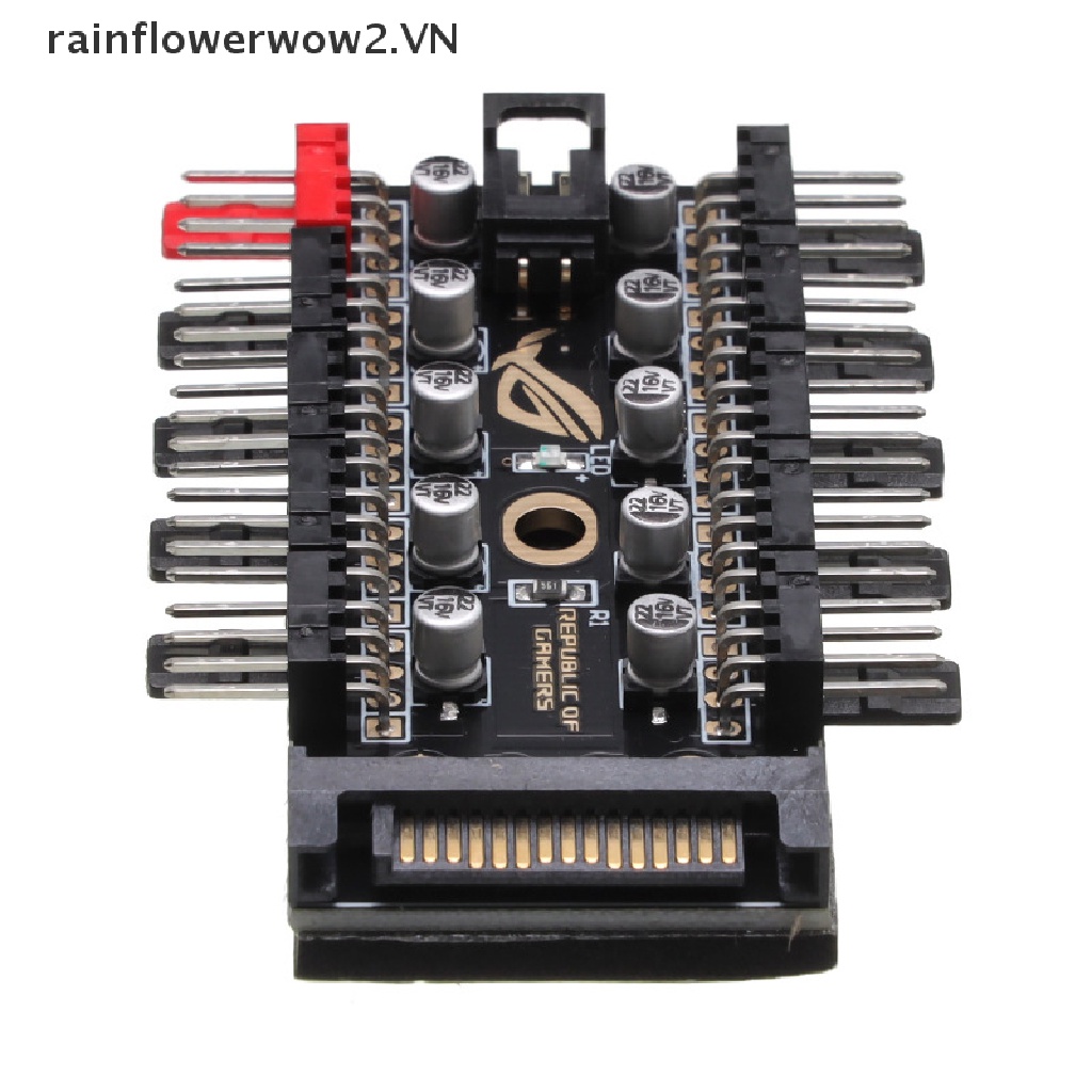 Hub Chia Cổng Quạt Tản Nhiệt 4-Pin Pwm Chuyên Dụng Cho Máy Tính