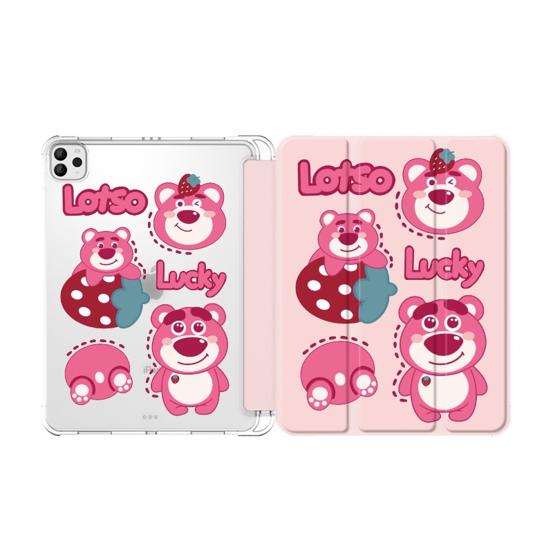 Ốp Máy Tính Bảng Bằng Acrylic Hình Động Vật Có Ngăn Đựng Bút Cho ipad Mini 4 5 ipad gen8 gen9 gen10 air5 air4 air1 / 2 Mini 4 5 ipad pro 2021