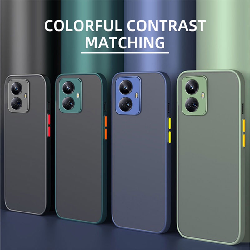 Ốp điện thoại cứng mặt nhám trong suốt chống sốc cho Realme 11 10 PRO PLUS PRO+ 5G 4G 2023