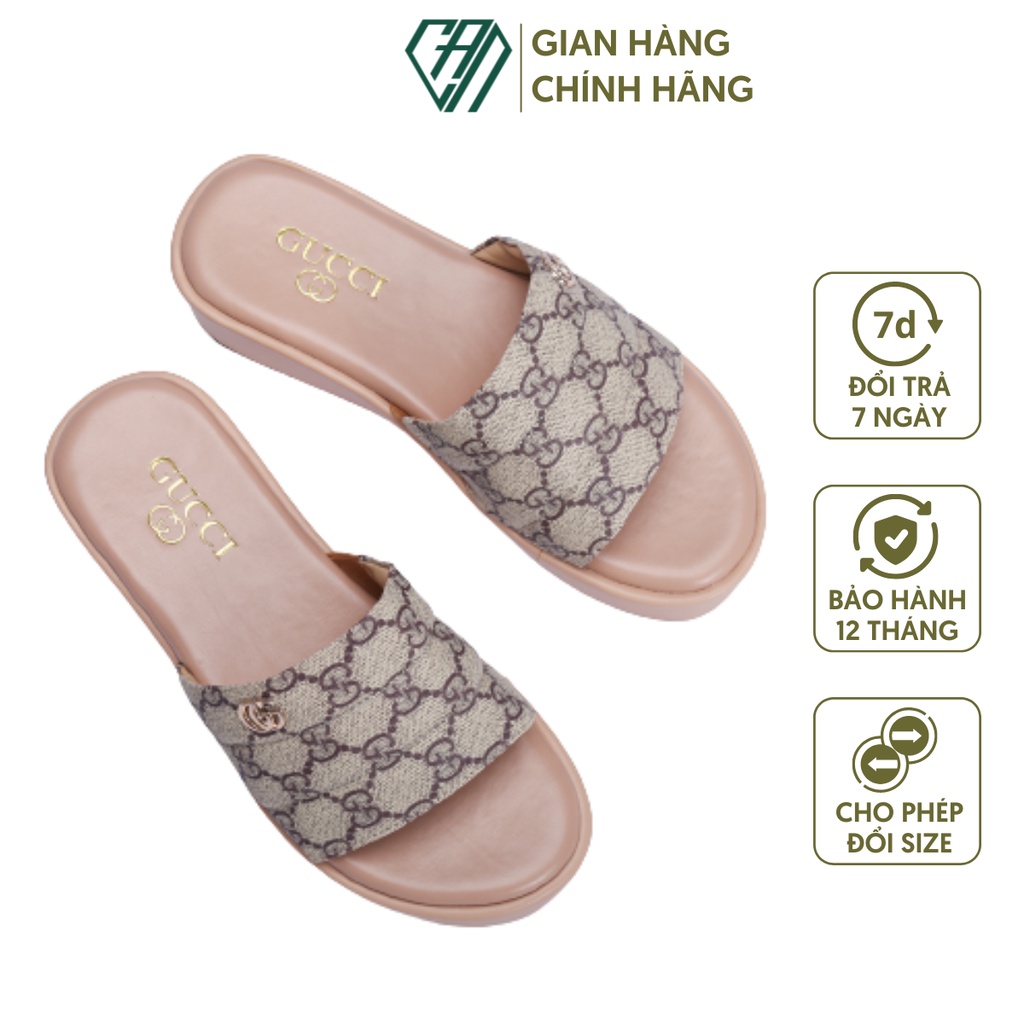 Dép Nữ Bản Ngang Gucci Gucci_4,5F Thời Trang Sang Chảnh Đế Cao Chất Liệu Giả Da Đảm Bảo Êm Chân