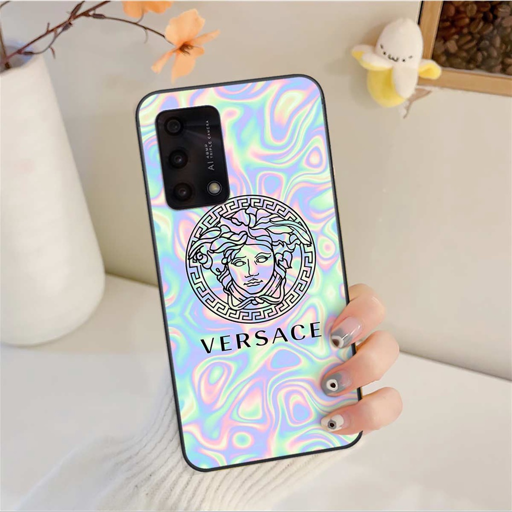 Ốp lưng Oppo A74 / A94 / A95 hình caro, thời trang hàng hiệu cao cấp, vỏ ốp rẻ đẹp