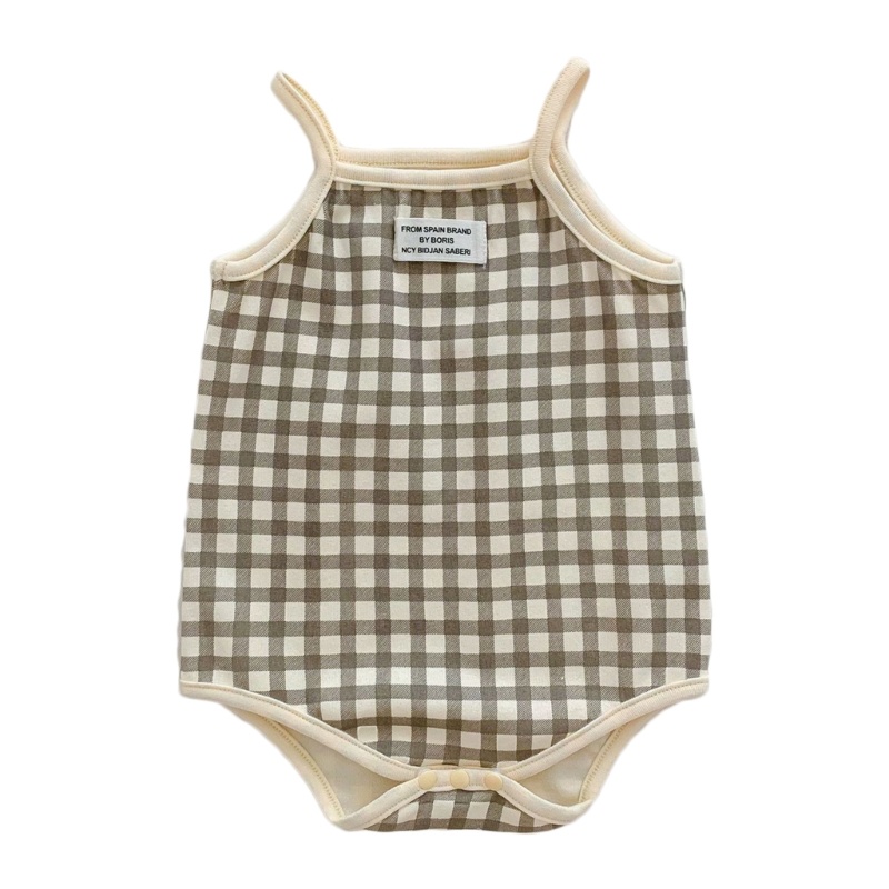 Bộ Áo Liền Quần Bằng Cotton Thoáng Khí In Hoa Thời Trang Mùa Hè Cho Bé Sơ Sinh