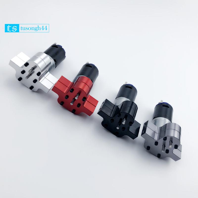 Động Cơ Chổi Than 370 + Hộp Số Tản Nhiệt Bằng Hợp Kim Thép Nâng Cấp Cho WPL Henglong C14 C24 B14 B24 B16 B36 4X4 6X6