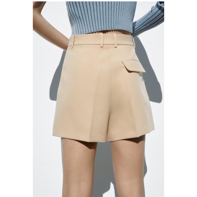 Quần Short Xếp Ly Hai Màu Phong Cách Zara 2023 Dễ Phối Đồ1478030