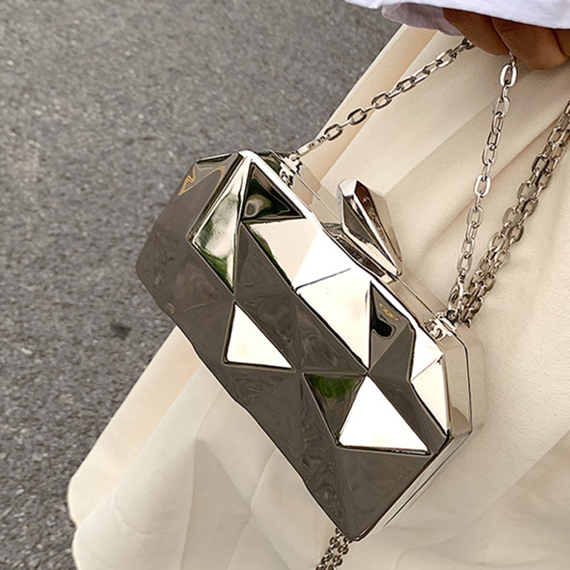 Ielgy Túi Đeo Chéo Vai Hình Thoi Lấp Lánh Cá Tính Thời Trang Cho Nữ