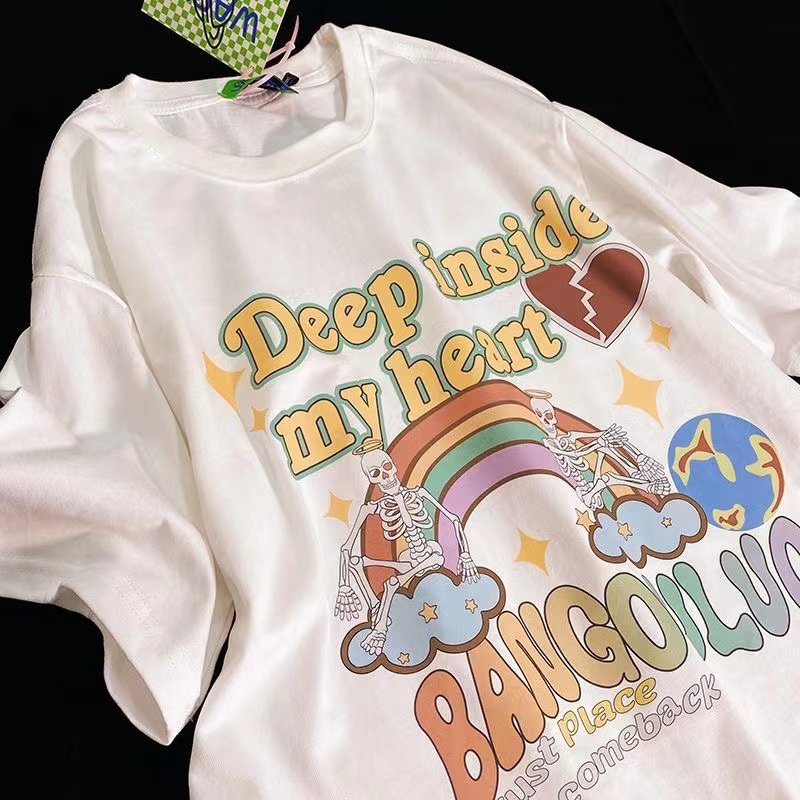 NRVP Áo Thun 100% Cotton Tay NgắN Plus Size Cho Nam Và Nữ