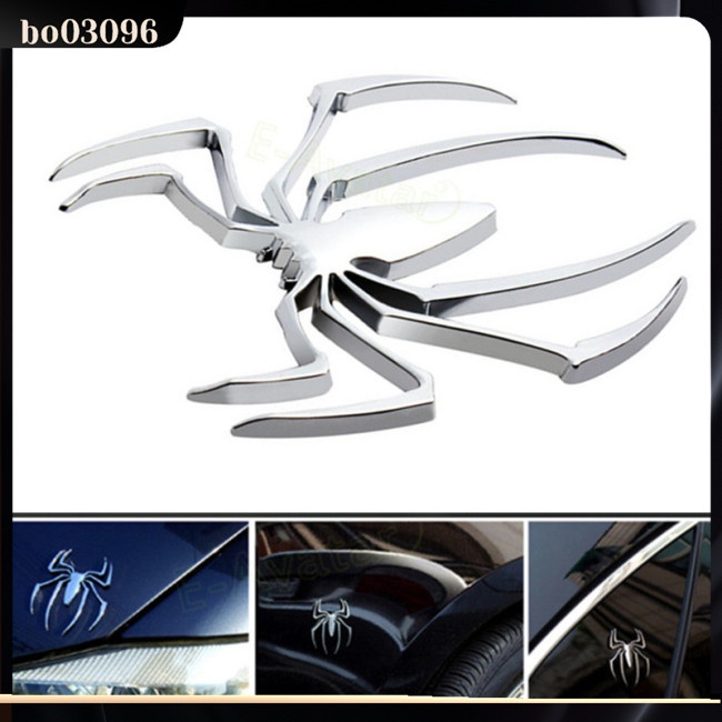 FENDER Decal Dán Xe Hơi Hình Người Nhện 3D Bằng Kim Loại
