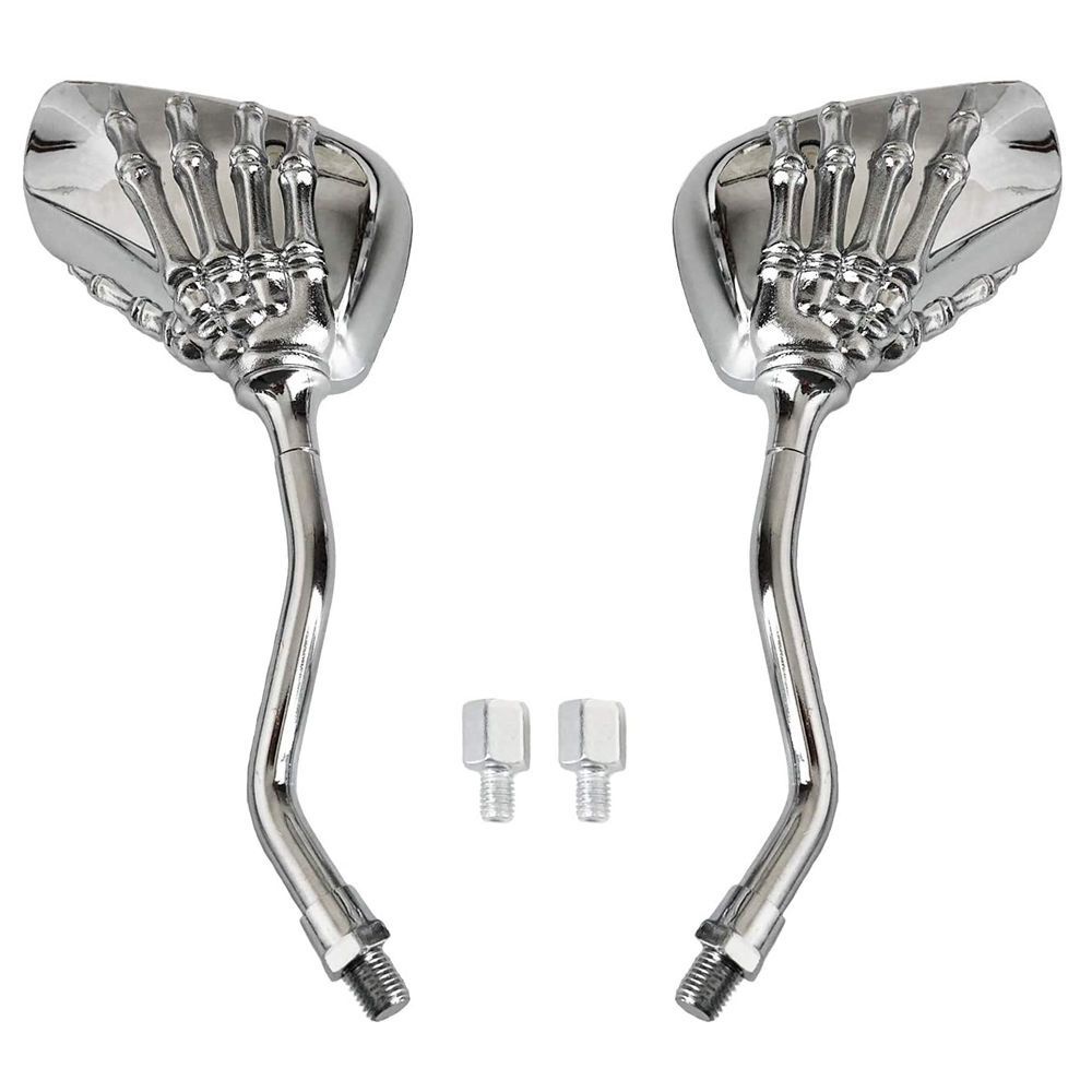 Kính Chiếu Hậu 8 / 10mm Hình Bàn Tay Ma Độc Đáo Cho Xe Mô Tô