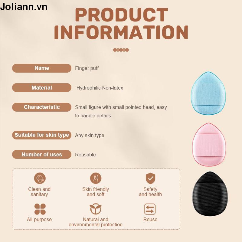 🎐Joliann🎐Mút Trang Điểm Hình Ngón Tay Cỡ Nhỏ Che Khuyết Điểm Bắt Sáng