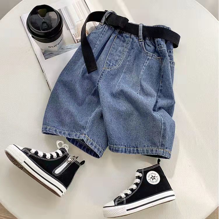 Hàng Mới Về Quần Short Denim Lưng Cao Thời Trang Mùa Hè Cho Bé Trai