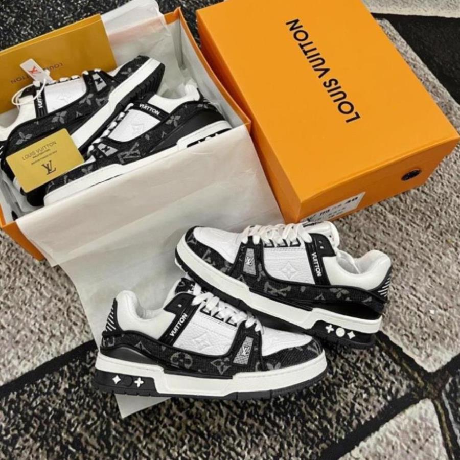 Giày Louis Vuitton Trainer Black White,Giày LV Trainer HÀNG CAO CẤP