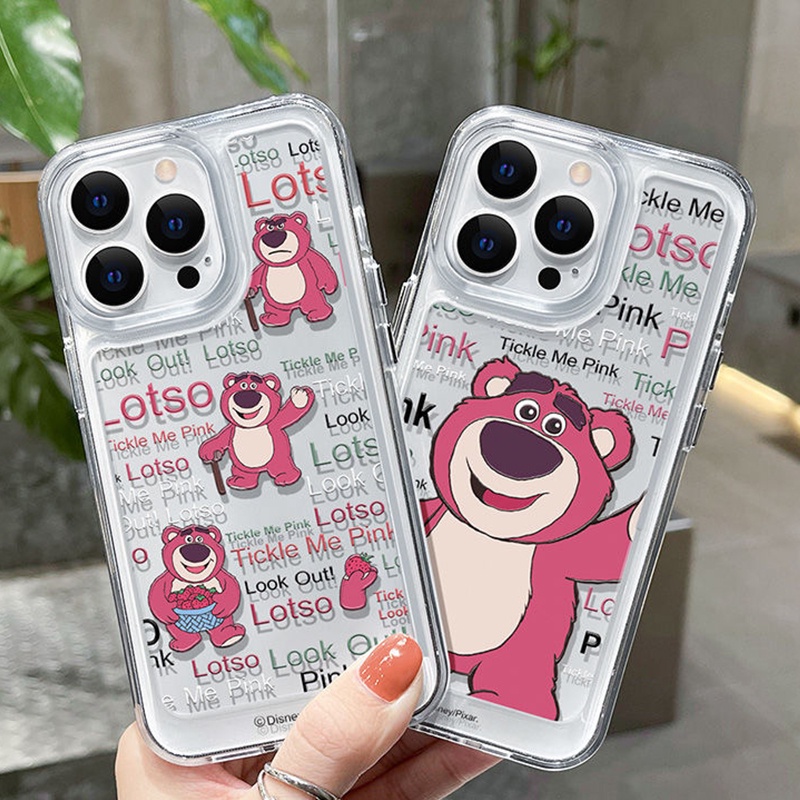 Ốp Điện Thoại Silicone TPU Mềm Trong Suốt Chống Sốc In Hình Gấu Cho IPhone 14 11 13 12 Pro XS Max XR X 8 7 6S Plus