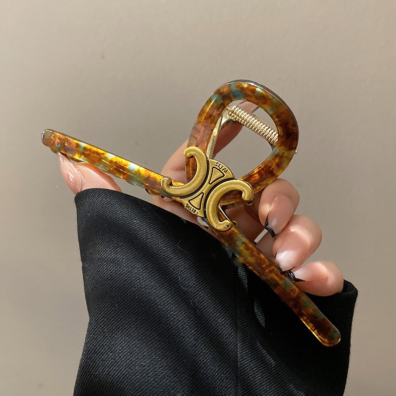 Kẹp Tóc retro Oversize Cao Cấp Thời Trang Hàn Quốc Cho Nữ