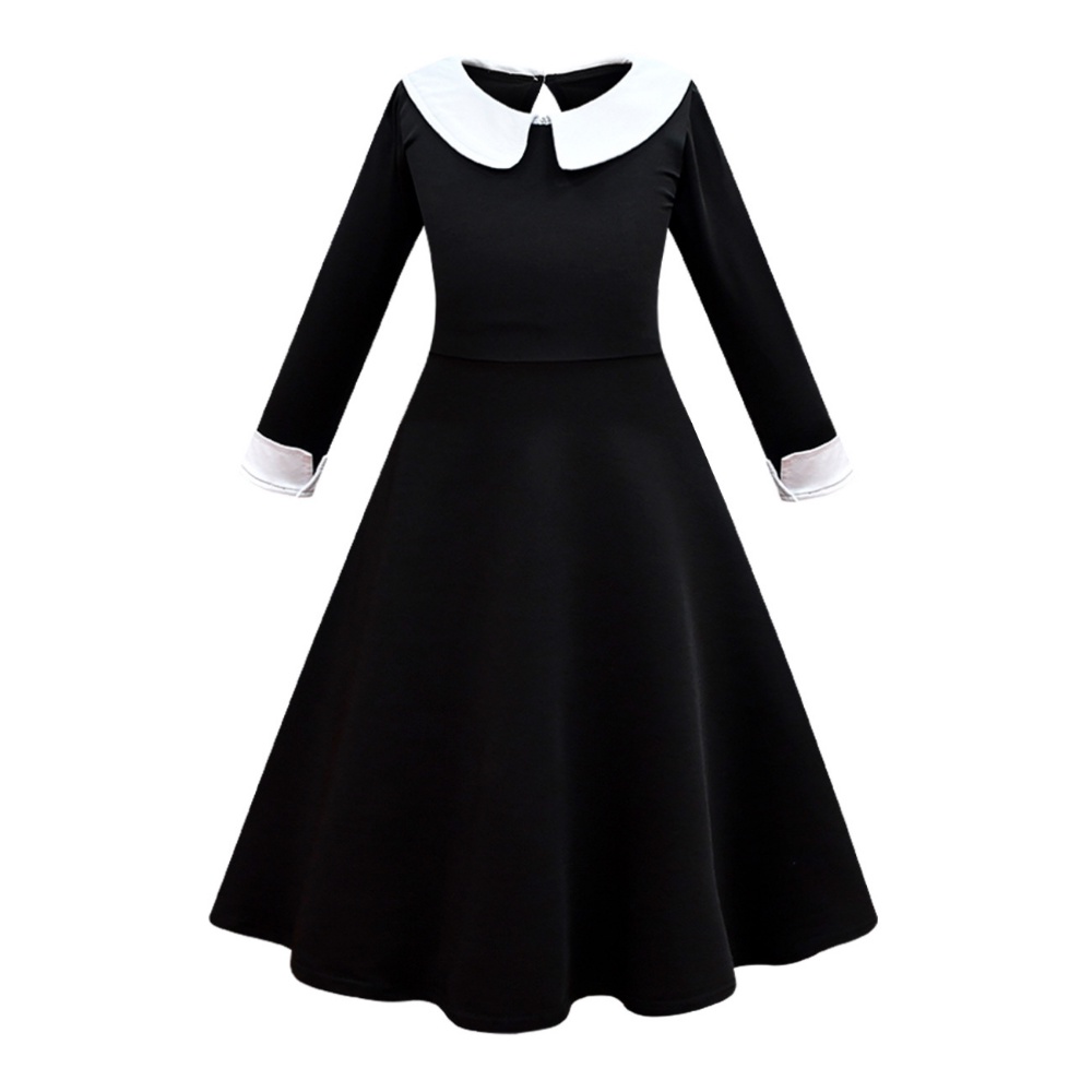 Đầm Hóa Trang Halloween Phong Cách Gothic Cho Bé Gái 3-12 Tuổi