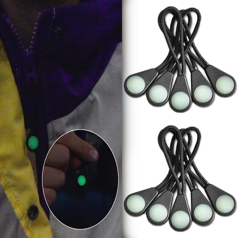 1 Dây Kéo Đánh Dấu Bằng PVC Phát Sáng Trong Bóng Tối Đa Ứng Dụng Cho Balo / Áo Khoác / Túi Xách
