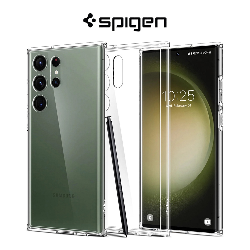 SPIGEN Ốp Điện Thoại Hybrid / Pha Lê Trong Suốt Chống Rơi Cho Samsung Galaxy S23 Ultra 2KGG