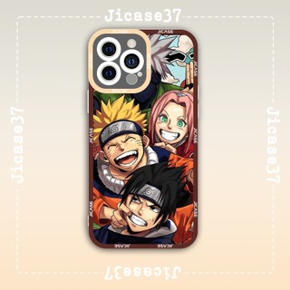 Ốp lưng iphone samsung xiaomi oppo cạnh vuông Jicase JMcase Đội 7 Anime Manga Naruto Nhật Bản