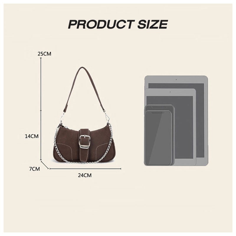 Túi xách NALLCHEER da PU mềm màu trơn phong cách cổ điển dễ phối đồ thời trang cao cấp cho nữ