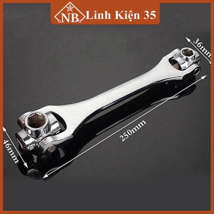 Cần xiết bulong 8 đầu xoay 360 độ,  48 trong 1, cứng cáp, chịu lực, được gia công tỉ mỉ