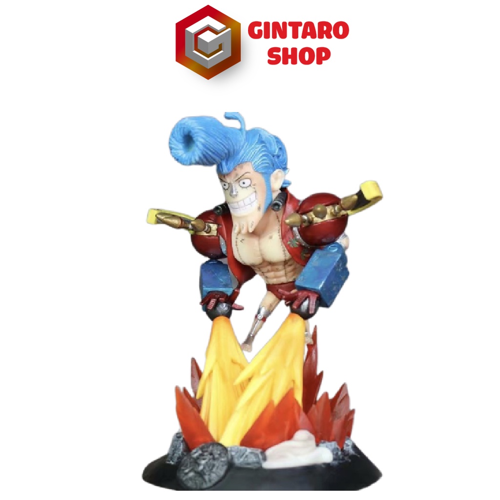 Mô hình One Piece Franky phiên bản chibi mega cực kỳ chi tiết và sắc nét, Mô hình nhân vật Franky cao 23 cm Full Box