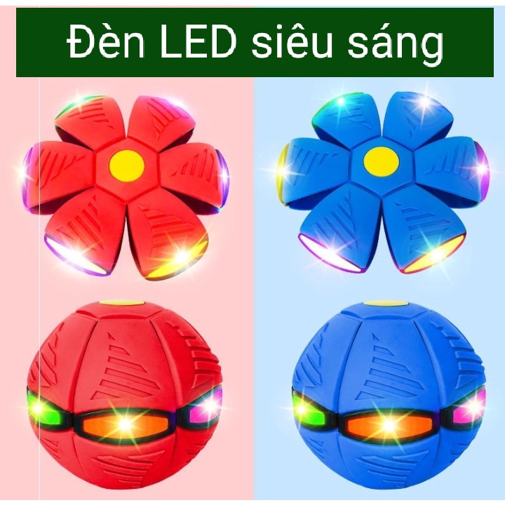 Bóng Biến Hình Đĩa Bay UFO-Bóng biến hình thần kỳ-Đồ chơi vận động ngoài trời-Đồ chơi bóng ném,-Loại xịn có đèn Led