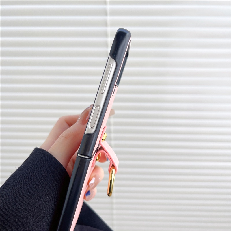 Mới Ốp Điện Thoại PC Cứng Nắp Gập Chống Sốc Có Vòng Đỡ Cho Samsung Galaxy Z Flip4 3 5G