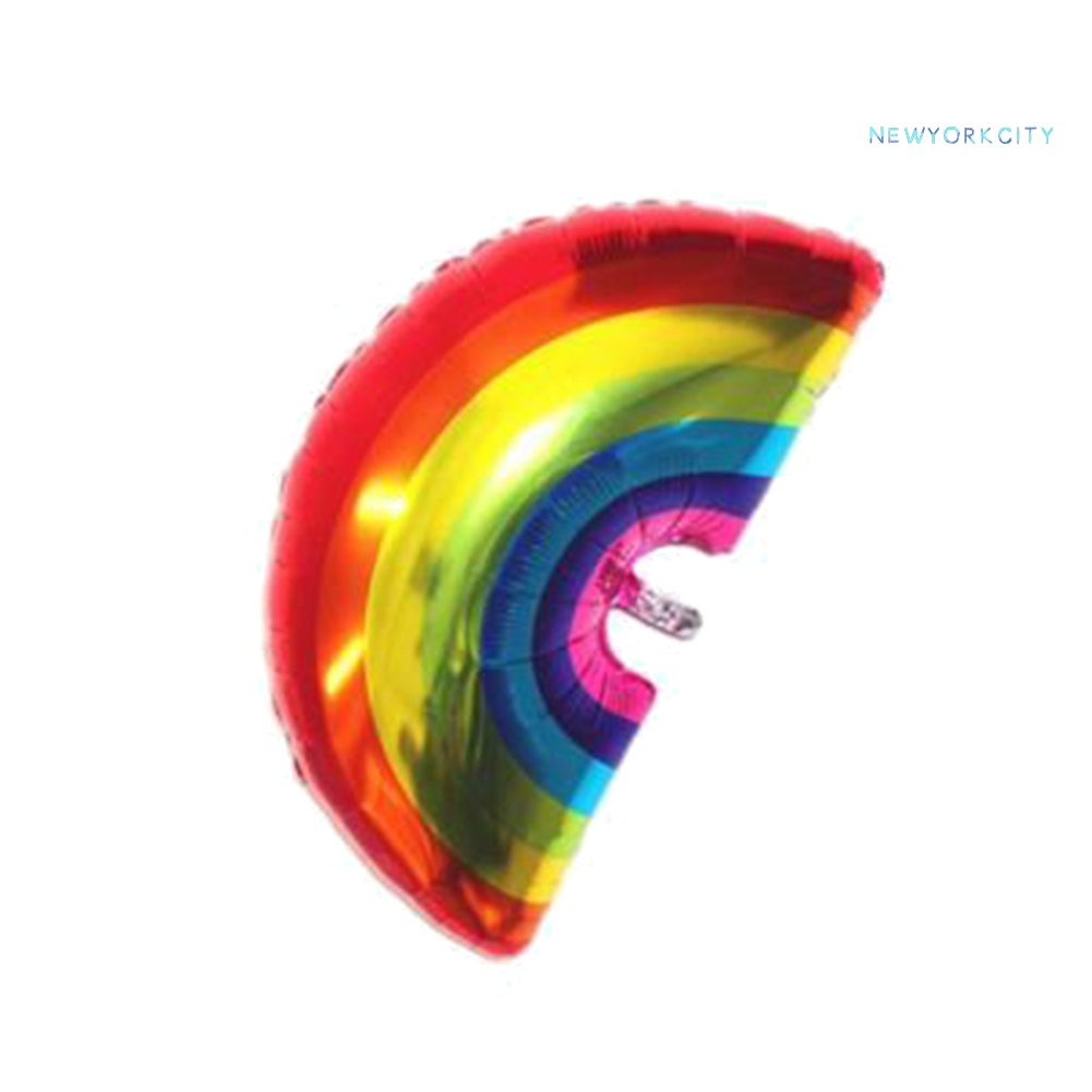 Bong Bóng Nhôm Hình Cầu Vồng NY-Rainbow Helium Dùng Trang Trí Tiệc Sinh Nhật / Nhà Cửa