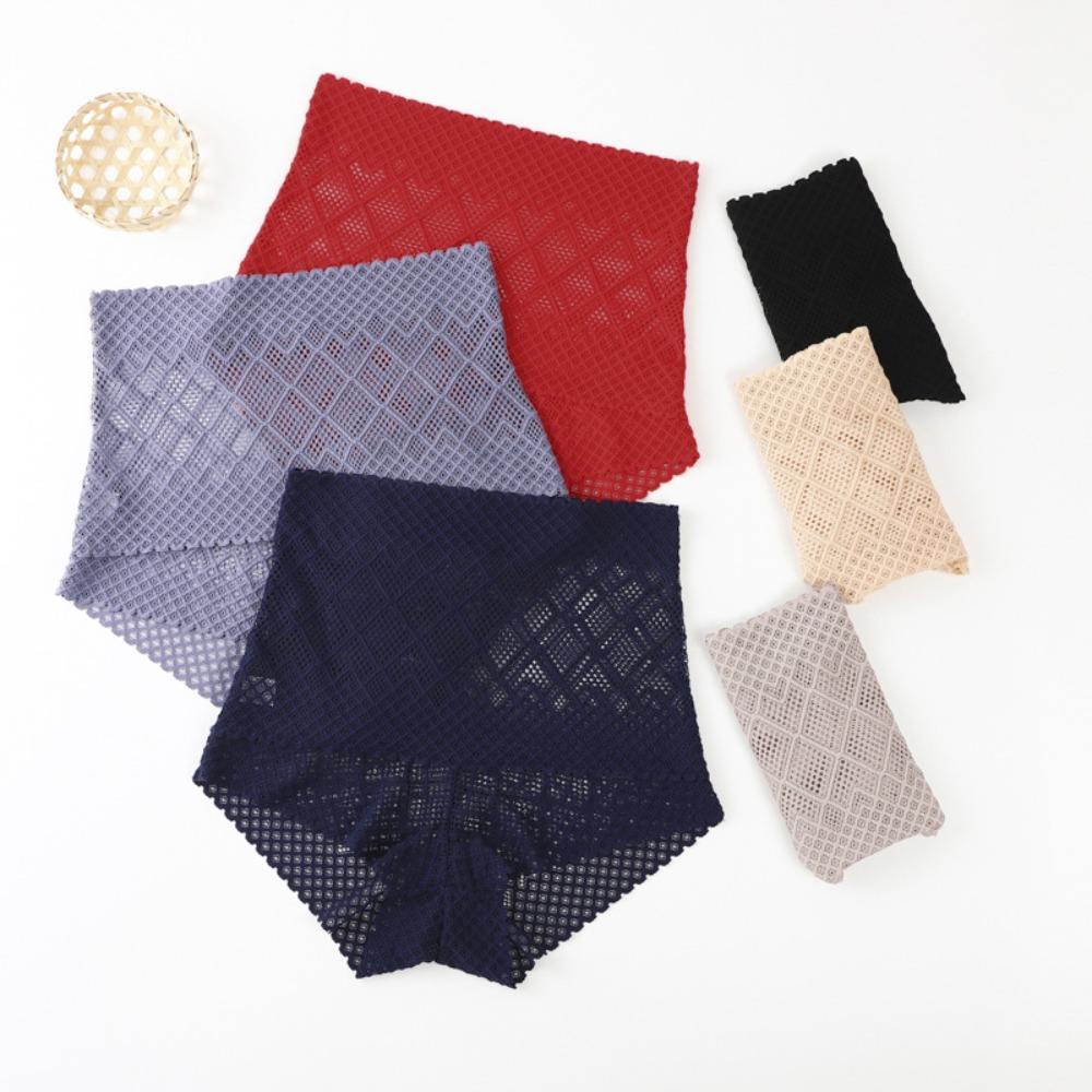 LOMBARD Quần Lót Cotton Màu Trơn Lưng Cao Không Đường May Định Hình Eo Thời Trang Cho Nữ