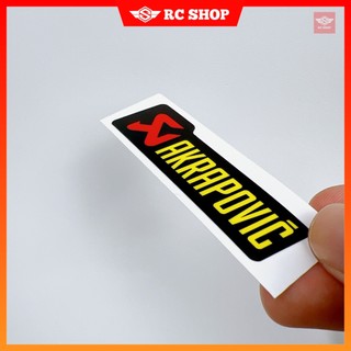 Tem AKARAPOVIC Dán Xe Siêu Ngầu [7cm x 2cm]