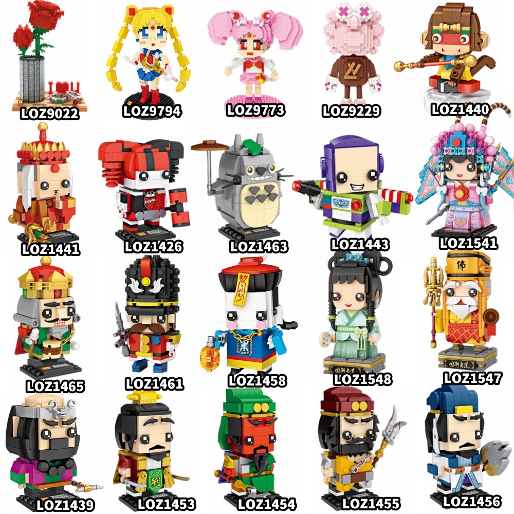 Loz Bộ Đồ Chơi Lắp Ráp Mô Hình Nhân Vật Hoạt Hình Sáng Tạo Cho Bé