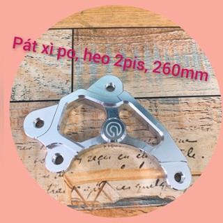 Pass nhôm cnc cho xipo đi đĩa 260mm, heo 2 piston
