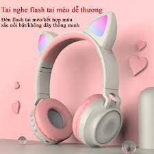 Có Mic ] Tai Nghe Tai Mèo Cao Cấp Không Dây HEADPHONE CATEAR Model BT028C Bluetooth 5.0 Chống Ồn, Bass Chắc, Êm Tai