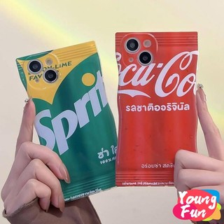Ốp Kẹo Cola và Sprite Tương Thích Cho IPhone 6/7/8/SE 6plus/7plus/8plus X/XS XR 11/11 pro/11 pro max 12/12 pro/12 pro max 13/14 13 pro/13 pro max 14 plus/14 pro/14 pro max