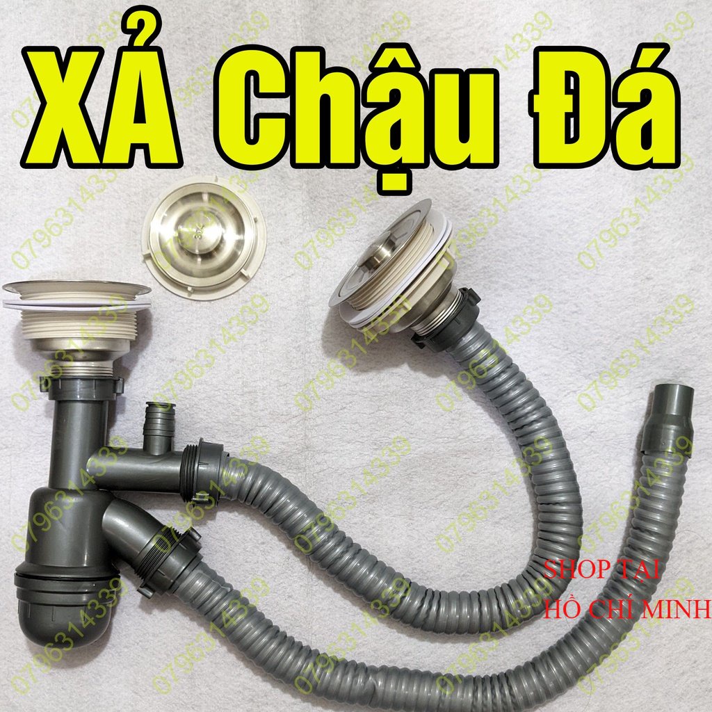 Bộ Xả Chậu Chén Dùng Cho Chậu Đá, Xả chậu chén đơn, đôi chậu dập, lựa chọn NK12