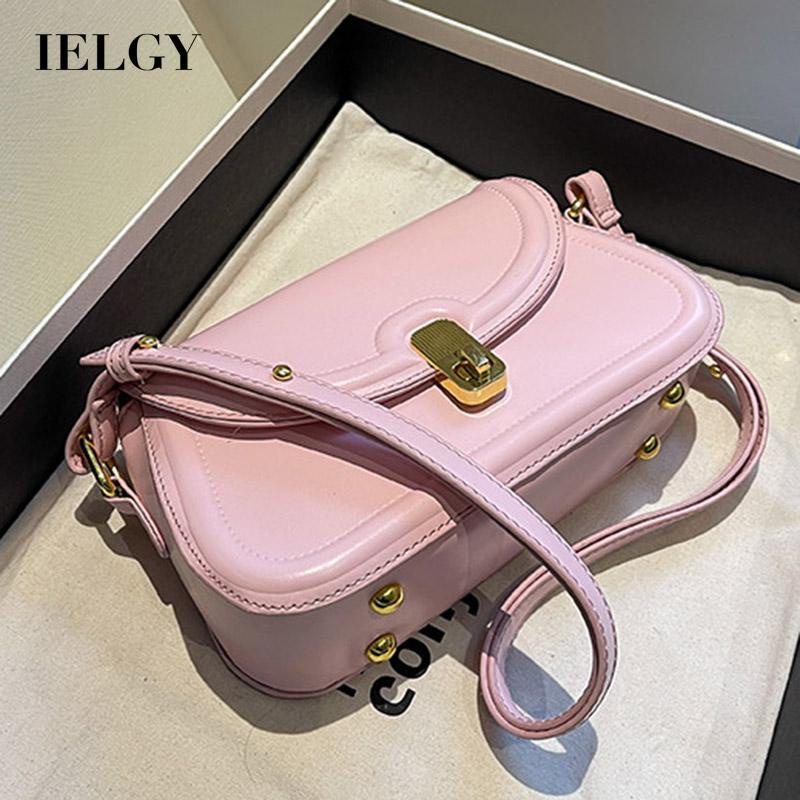 Túi Đeo Chéo Màu Trơn Phong Cách Retro Thời Trang Cho Nữ