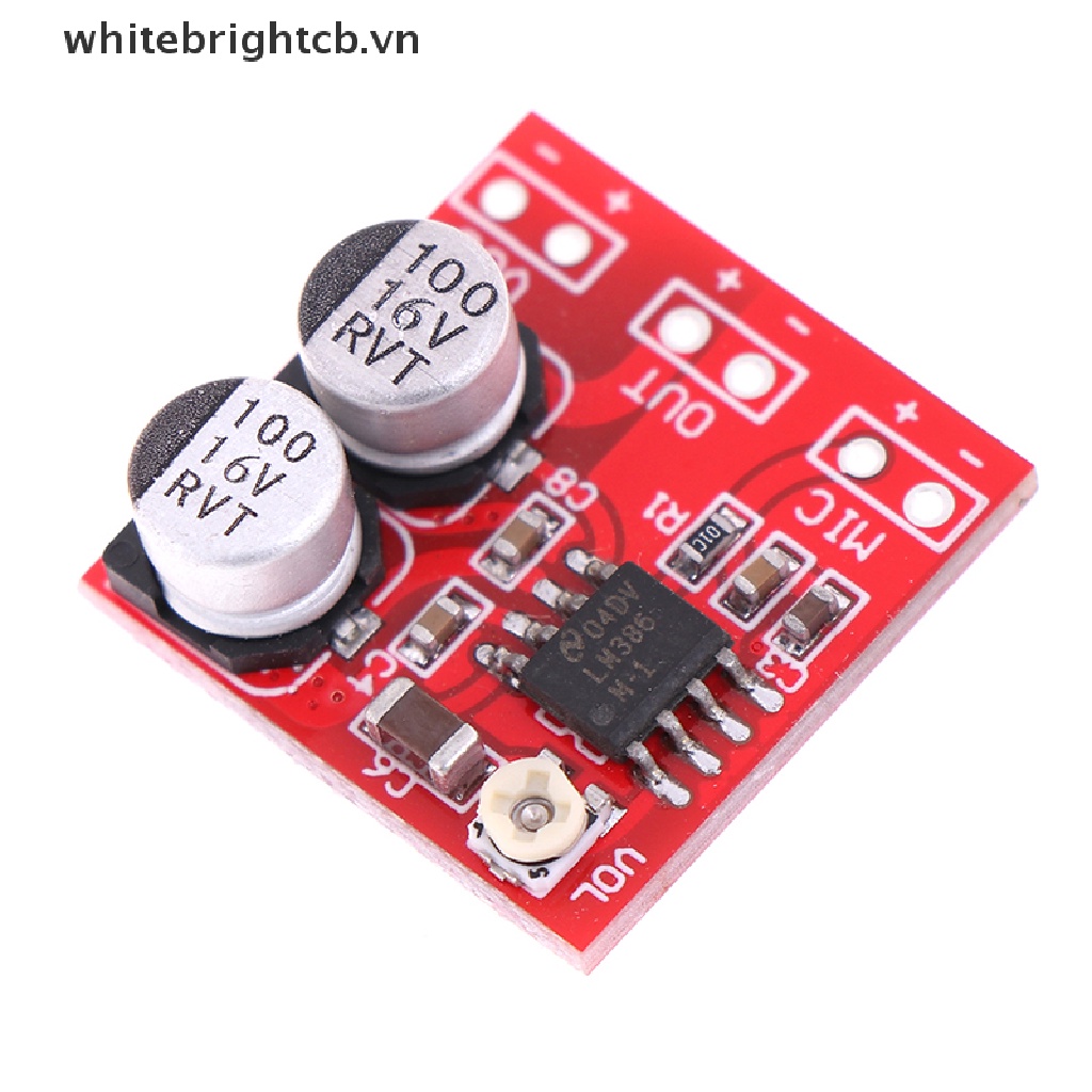 Bảng Mạch Khuếch Đại Âm Thanh Micro 200 Lần DC 5V-12V LM386 Chuyên Dụng