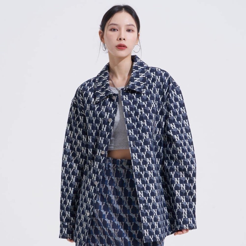 Áo ML.B Denim Cube Monogram