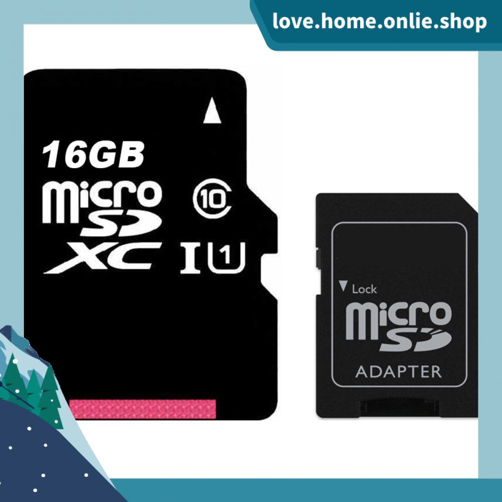 Thẻ Nhớ Tốc Độ Cao Kingston SDHC 16gb 32gb 64gb Micro SD Class 10 TF Và adapter
