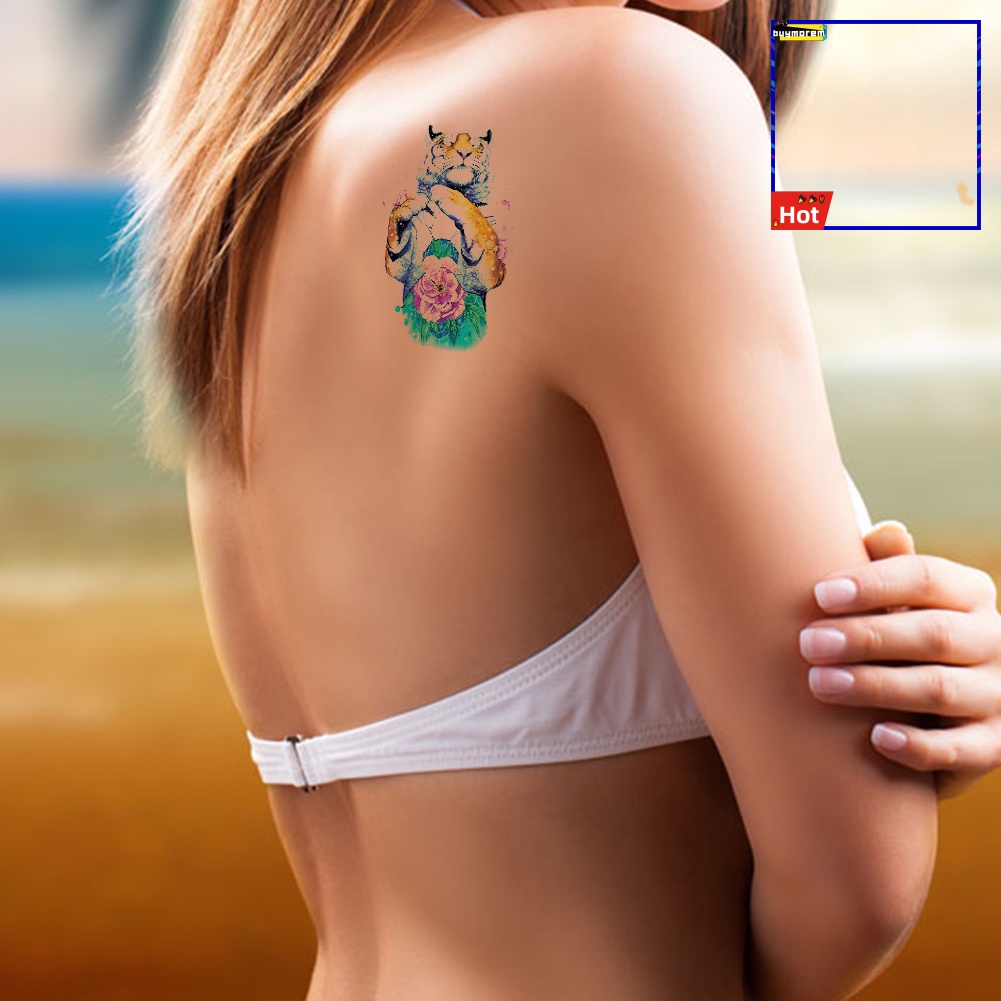 Hình Xăm Dán Tạm Thời Chống Thấm Nước Hình Con Hổ Cá Tính