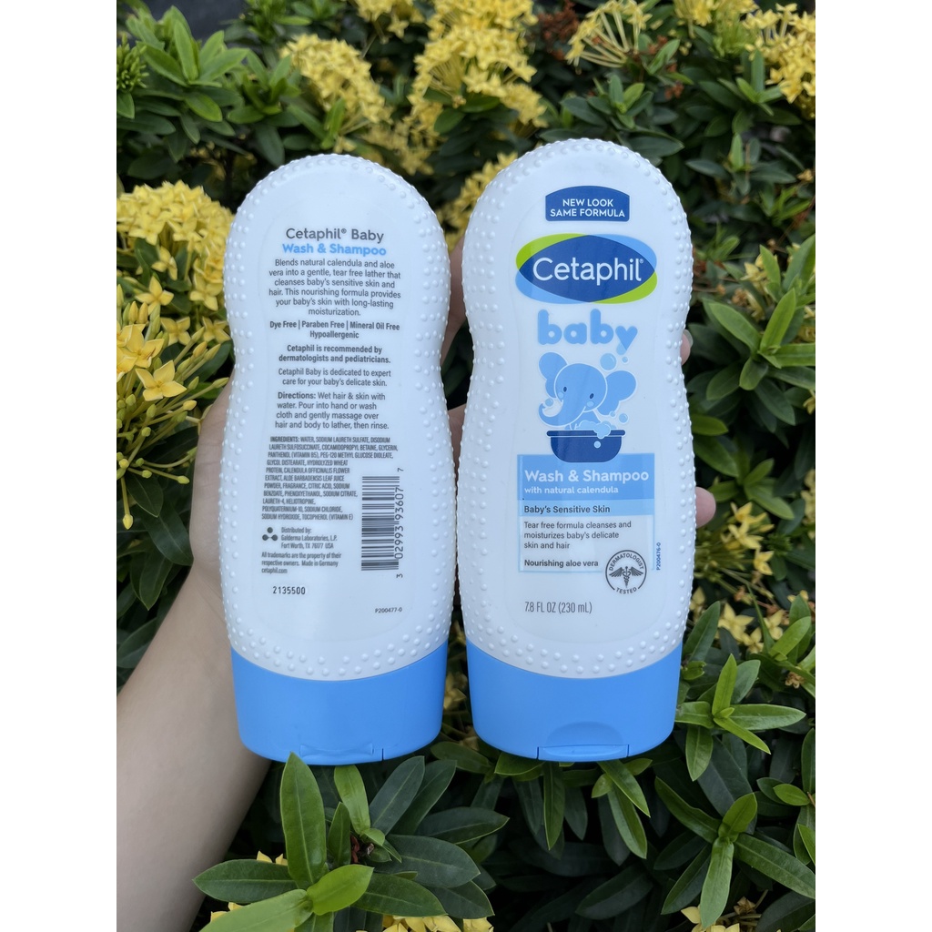 Sữa tắm gội Cetaphill cho bé Cetaphil Baby Gentle Wash & Shampoo chính hãng Mỹ ( Cam kết hàng c